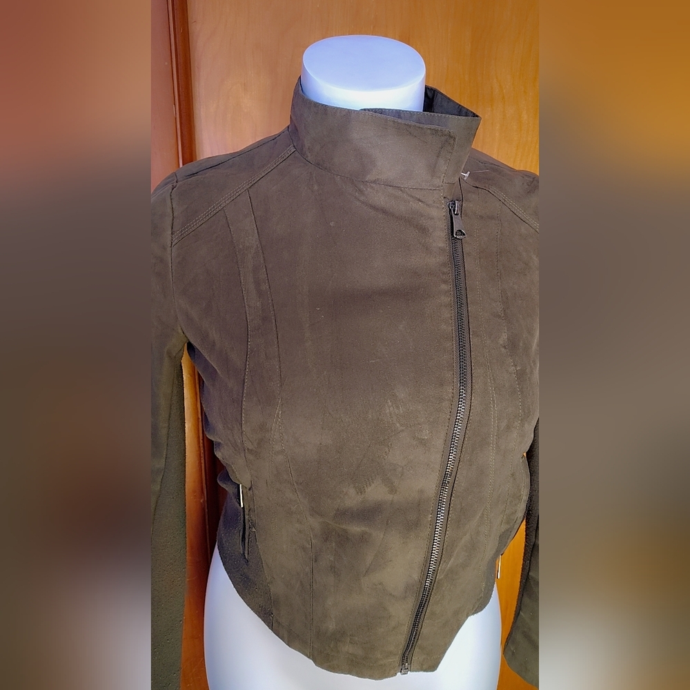 🫒 Mark New York Olive Moto Jacket — Size Large 🫒 - Picture 5 of 8